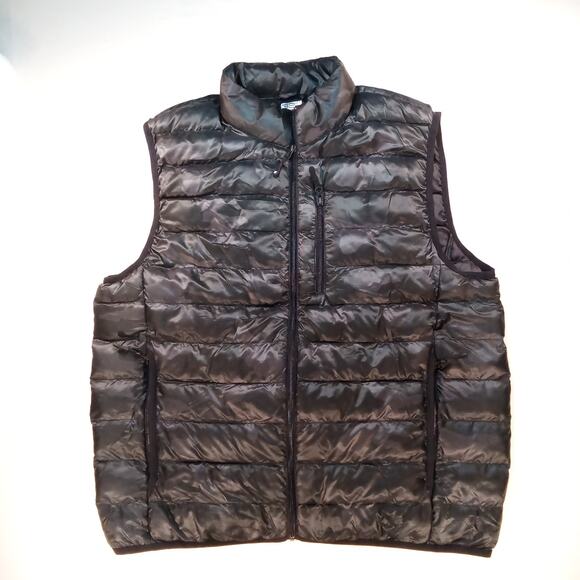 32 Degrees Heat Men’s Black Puffer Vest Size Large Lightweight Quilted - Picture 1 of 7